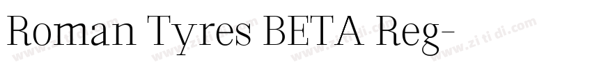Roman Tyres BETA Reg字体转换